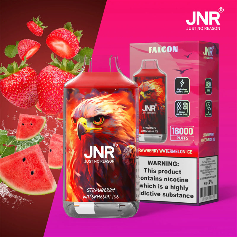 JNR Falcon Puff 16k Taff Strawberry Watermelon Ice