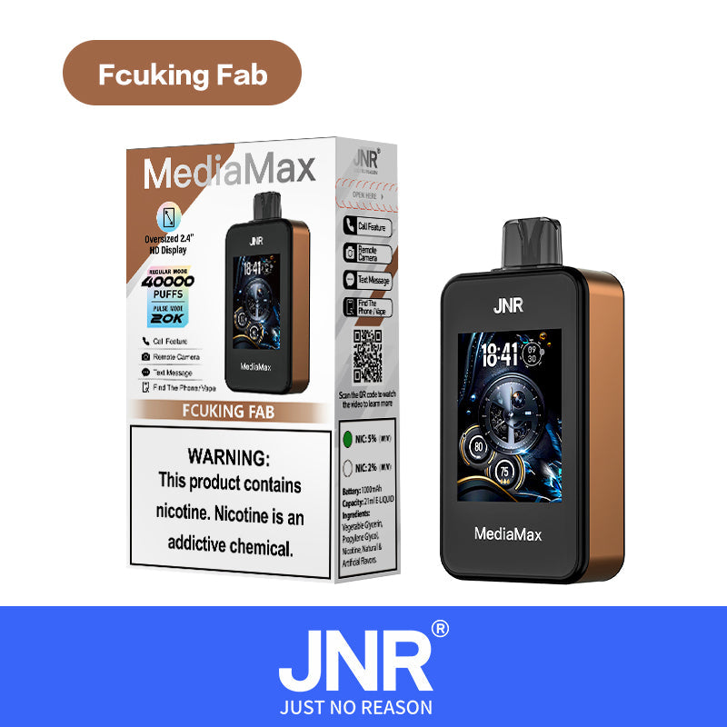 JNR MediaMax Puff 40K Taff Fucking Fab Cigarette électronique Jetable