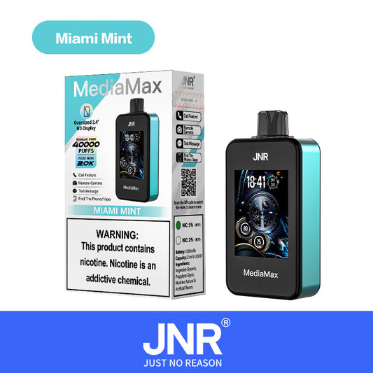 Puff 40000 Taff JNR MediaMax Miami Mint Cigarettes électroniques Jetables
