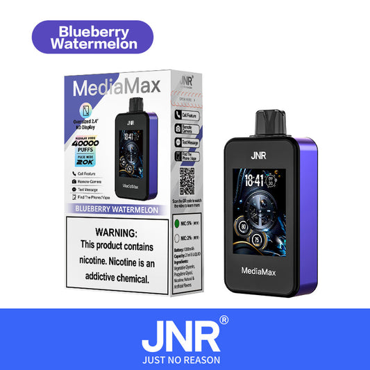 Puff JNR Media Max 40000 Bouffées Blueberry Watermelon Vape Jetable