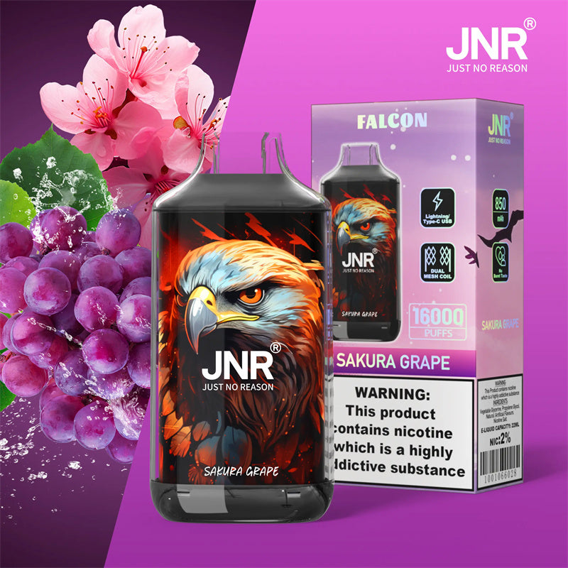 JNR 16K Sakura Grape Flavor Cigarette électronique jetable