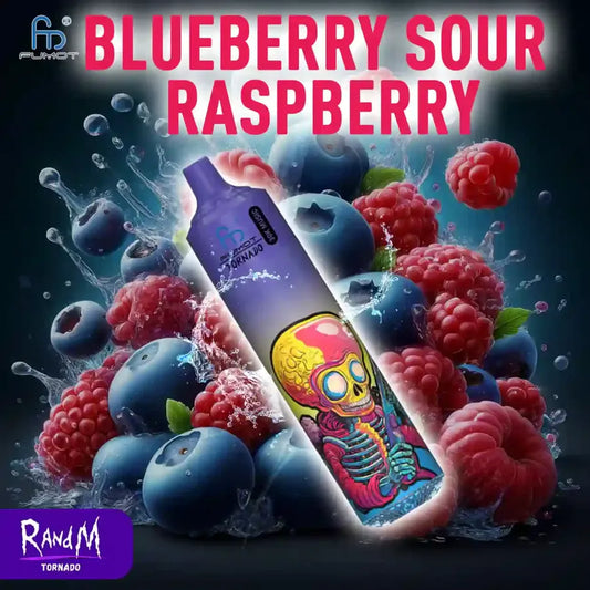 RandM Tornado Vape 30K Puffs Blueberry Sour Raspberry