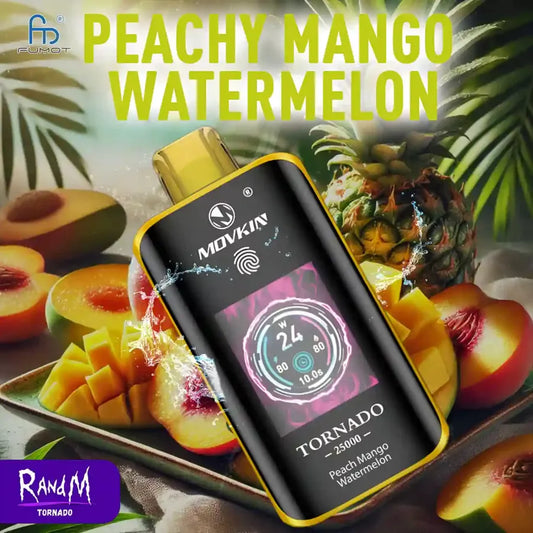 RandM Tornado Vape 25000 Taff Peach Mango Watermelon