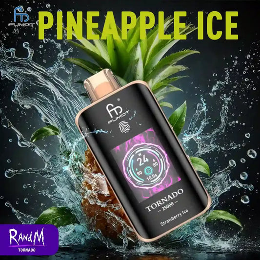 Pineapple Ice RandM Tornado 25000 Puffs Vape