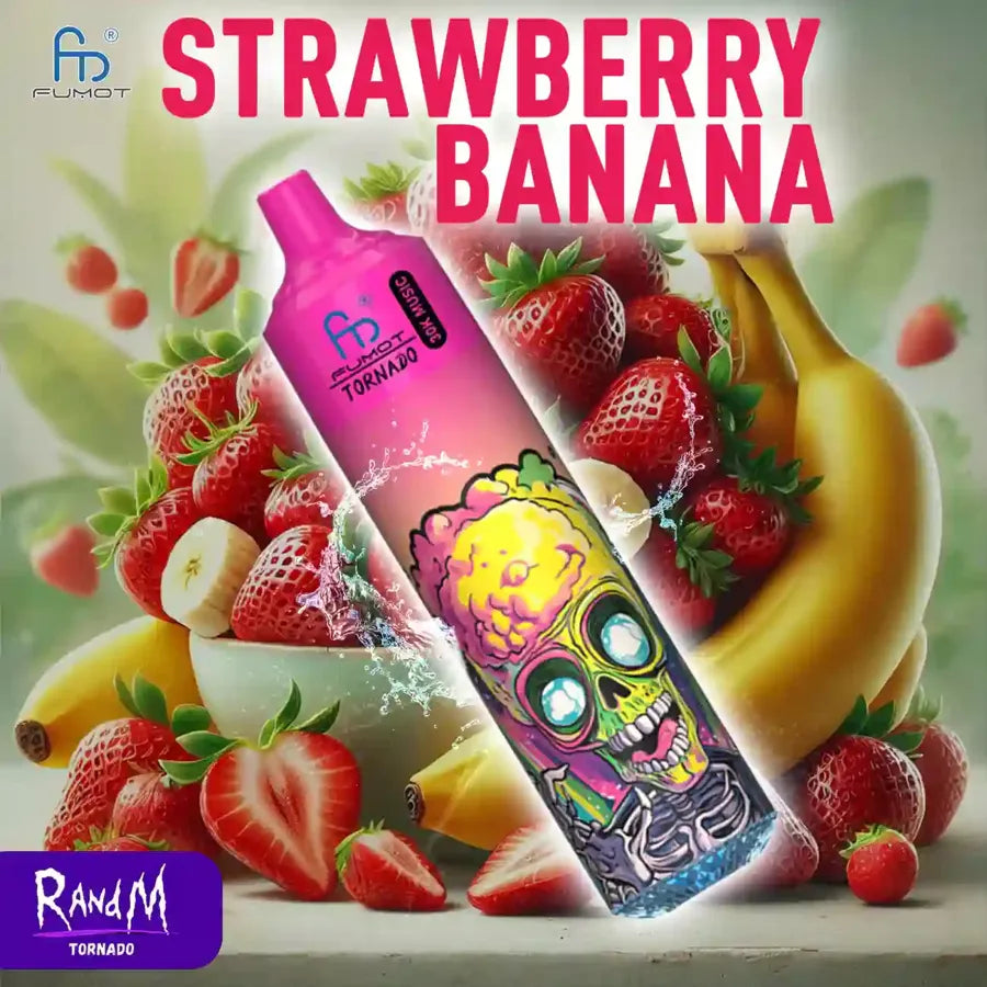 RandM Tornado 30000 Puffs Strawberry Banana