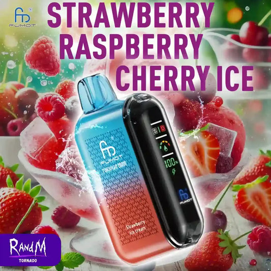 Puff 20000 Taff RandM Tornado Strawberry Raspberry Cherry Ice