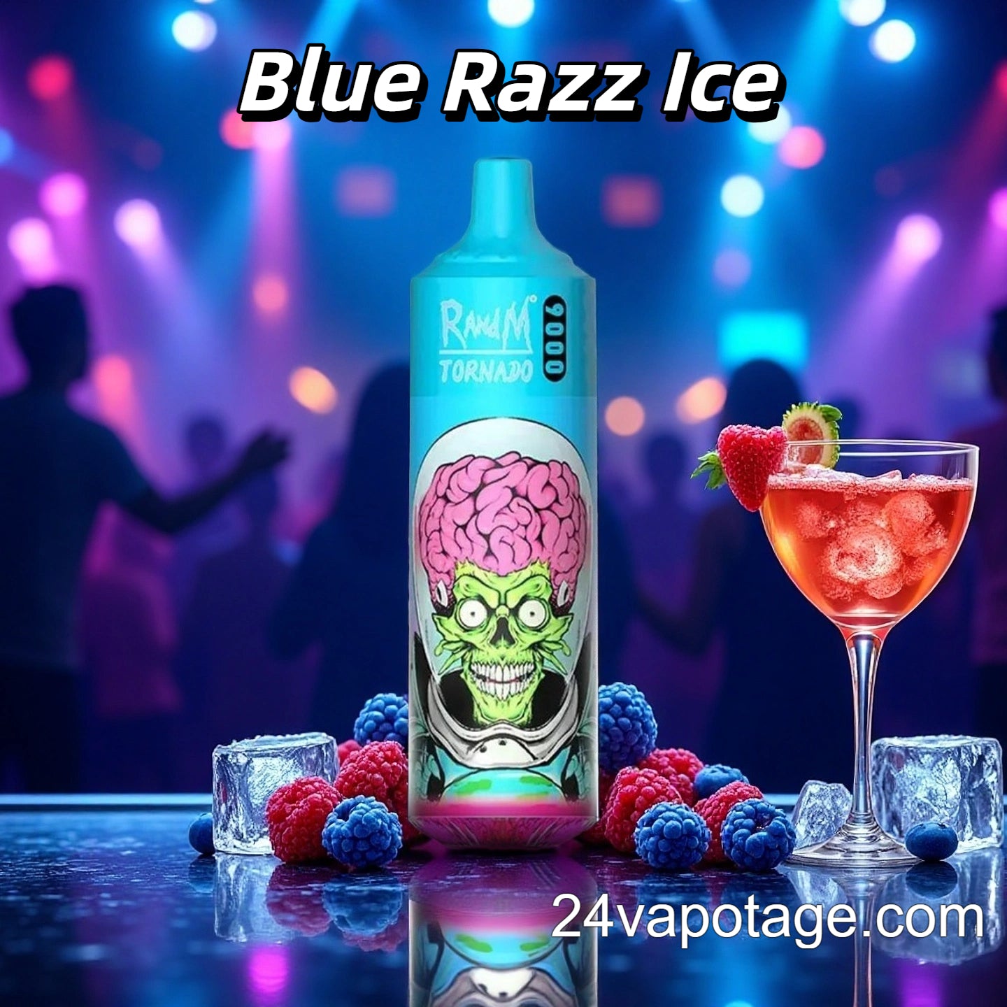 Blue Razz Ice Randm Tornado 9000 Vape