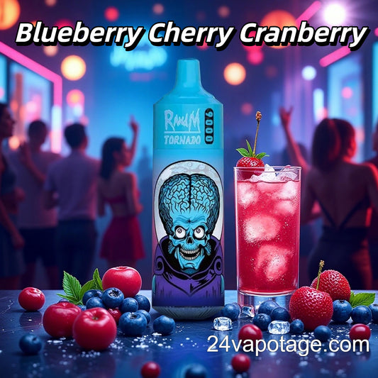 Randm Tornado 9000 Blueberry Cherry Cranberry