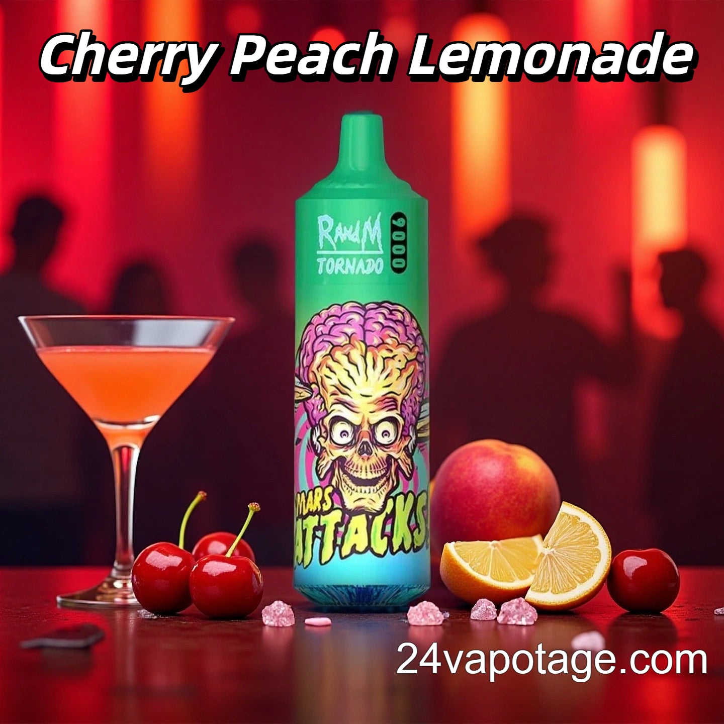 RandM Tornado 9000 Cherry Peach Lemonade