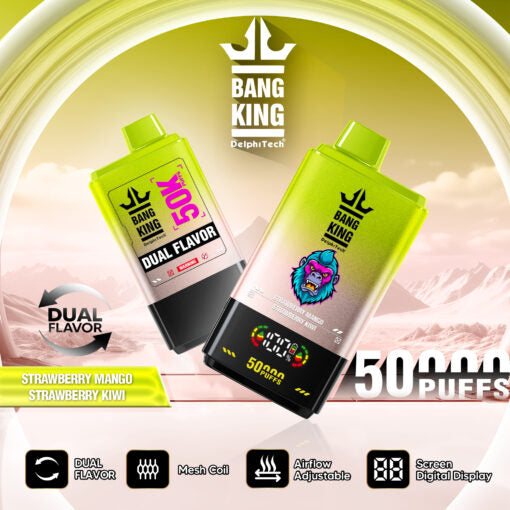Puff Bang King 50K Taff Strawberry Mango & Strawberry Kiwi