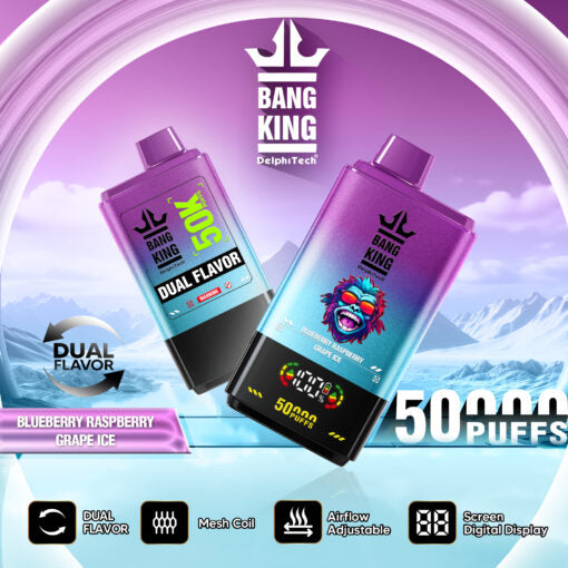 Bang King Puff 50K Blueberry Raspberry & Grape Ice