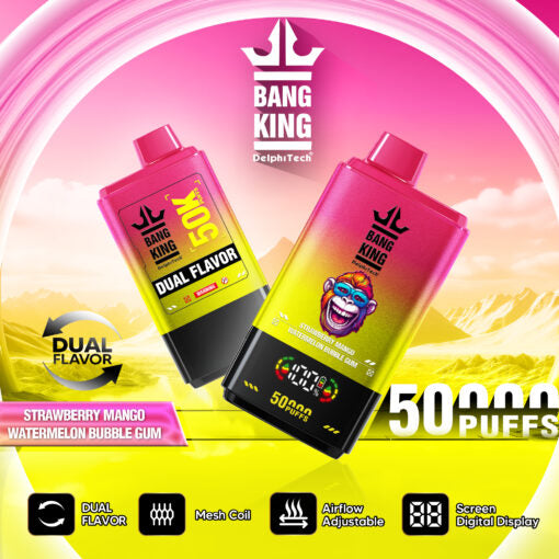 Bang King 50K Strawberry Mango & Watermelon Bubble Gum