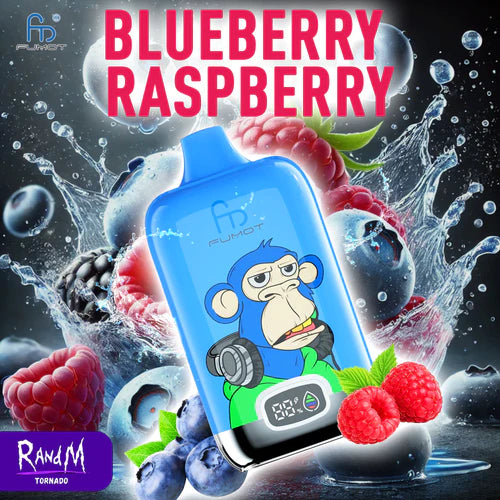 RANDM 12000 Blueberry Raspberry Affichage numérique LED