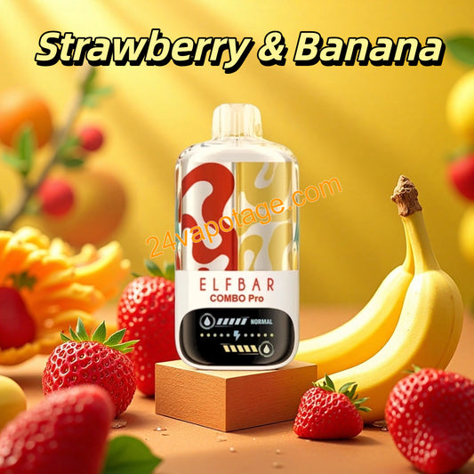 Strawberry & Banana Elf Bar Combo Pro 30000