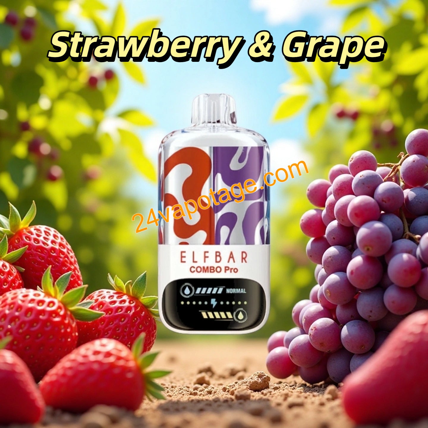 Strawberry & Grape Elf Bar 30K Combo Pro Vape