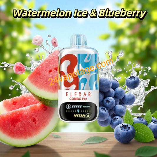 Watermelon Ice & Blueberry Elf Bar Combo Pro 30K