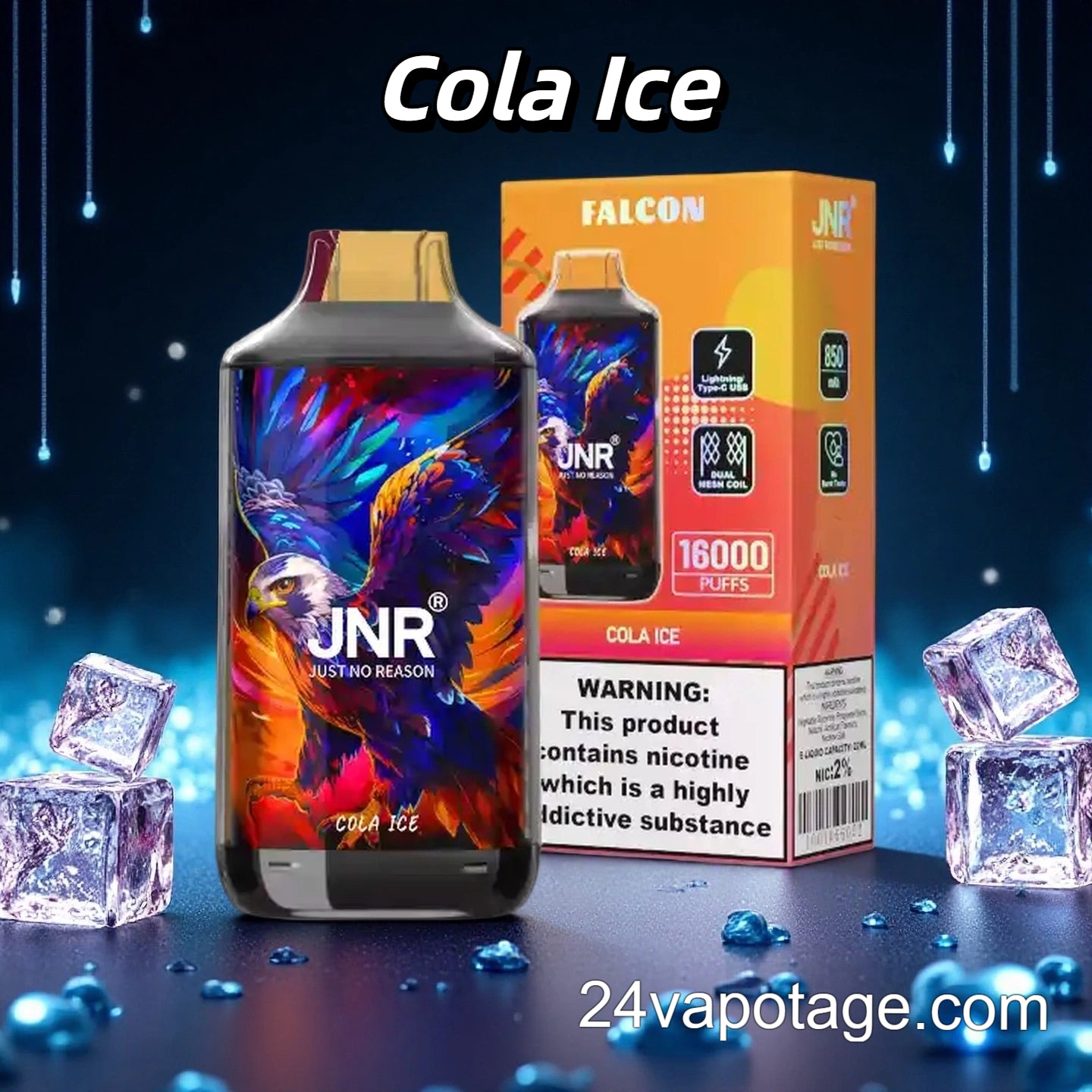Puff JNR 16K Cola Ice Flavor 16000 Taff 24Vapotage Puff JNR 16K Cola Ice Flavor 16000 Taff 24Vapotage