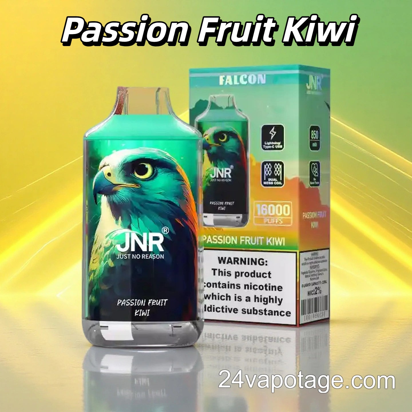 JNR Falcon 16000 Passion Fruit Kiwi