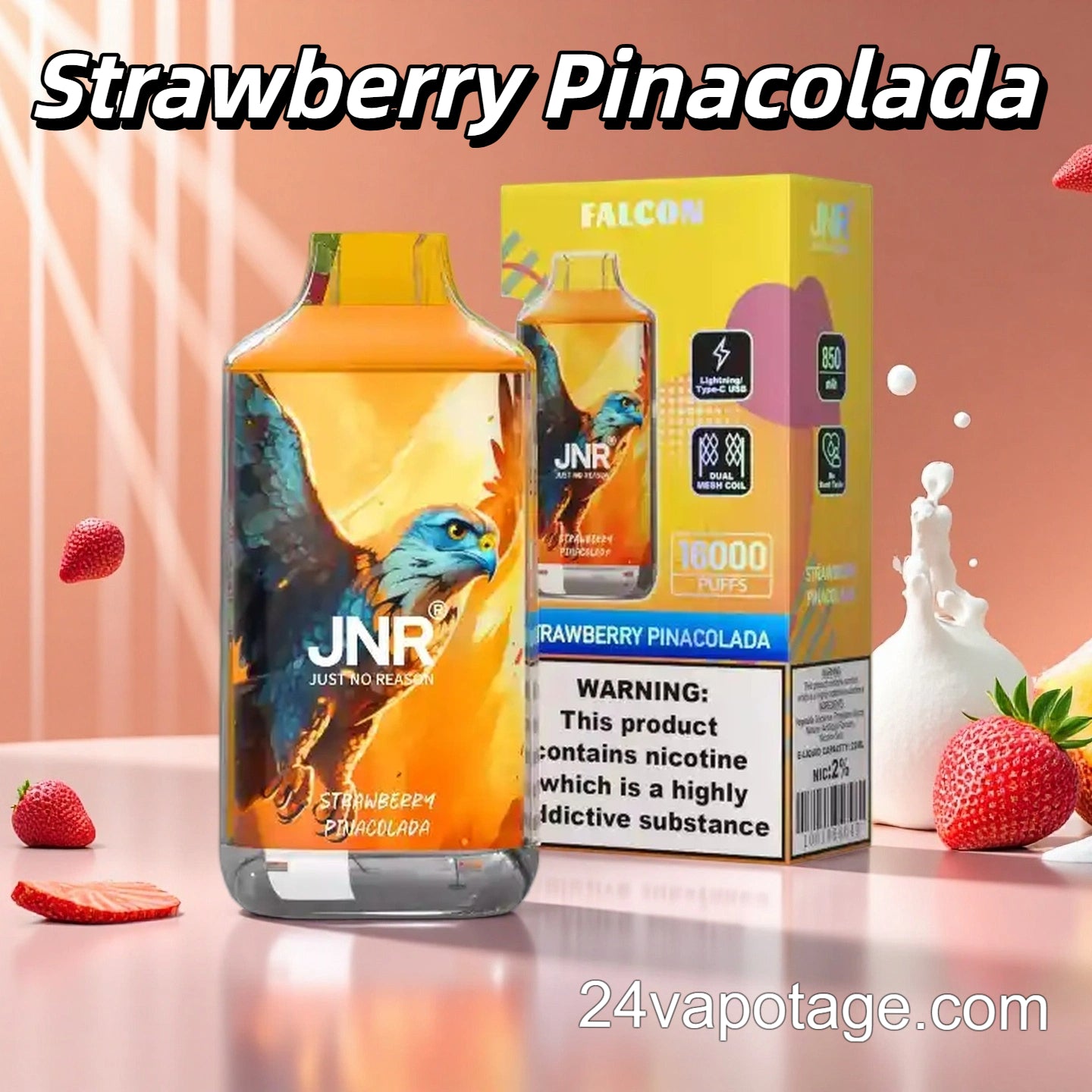 Puff JNR 16K Strawberry Pinacolada