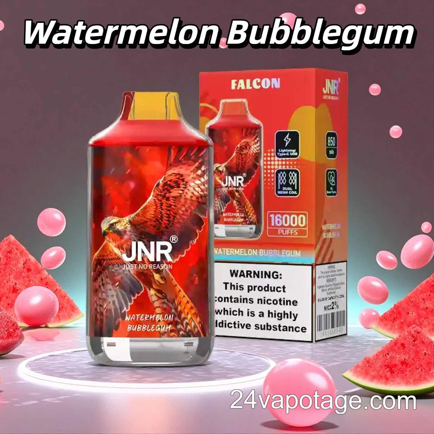 JNR 16000 Watermelon Bubblegum