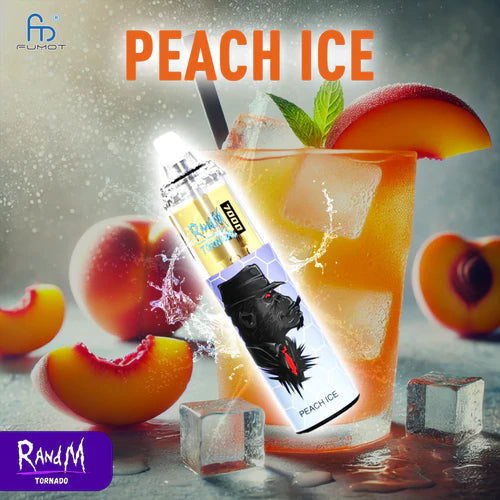 Peach Ice cigarette électronique jetable RandM Tornado 7000 Puffs