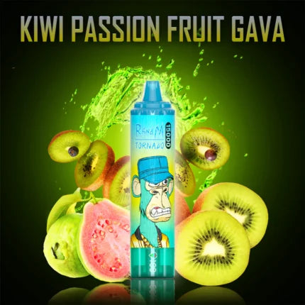Kiwi Passion Fruit Guava RandM 15000 Puffs Vape