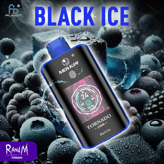 cigarette électronique jetable RandM Tornado 25000 Black Ice