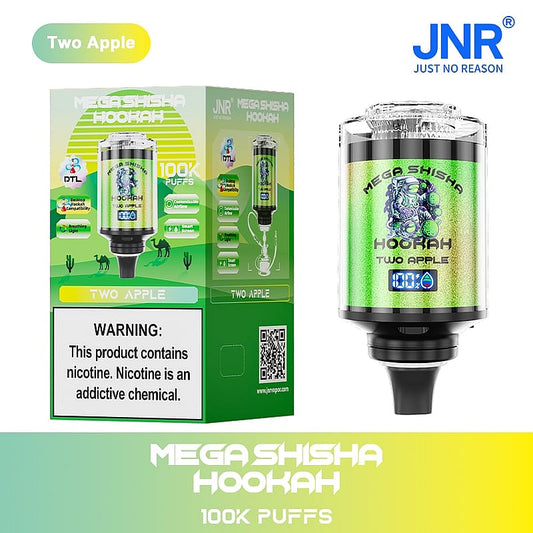 JNR 100K Mega Shisha Hookah Two Apple