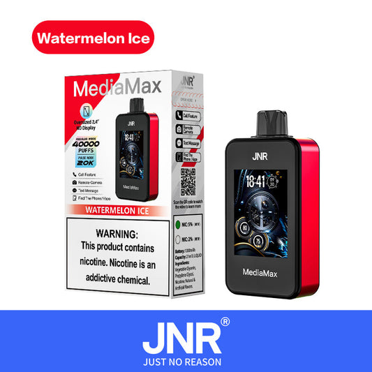 Watermelon Ice - Puff 40000 Taff JNR Mediamax Vape Jetable