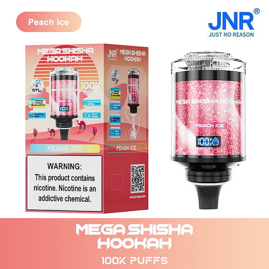 JNR Mega Shisha Hookah – Peach Ice