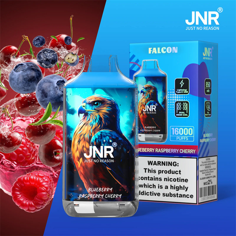 Blueberry Raspberry Cherry Puff JNR Falcon 16k Jetable Vape