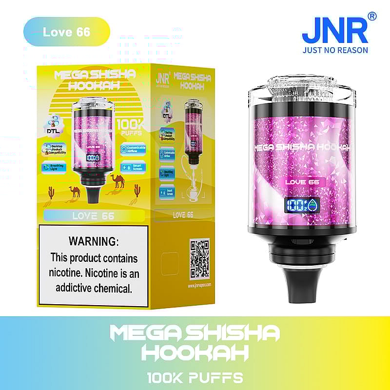 JNR Mega Shisha Hookah 100K taff Love 66