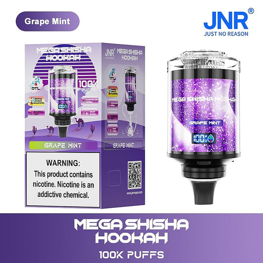 Grape Mint JNR Mega Shisha Hookah 100K