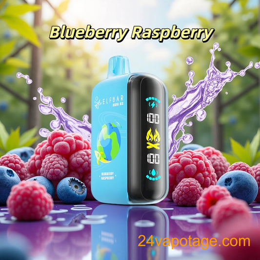 Blueberry Raspberry BARRE ELF RAYA D3 25000 Vape