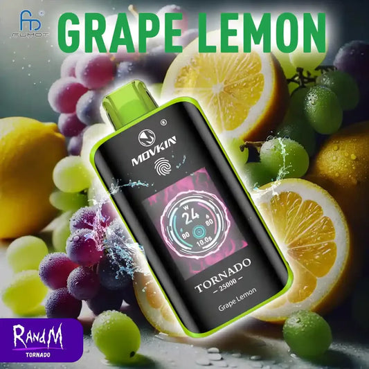 Tornado 25000 Taff Grape Lemon RandM Vape