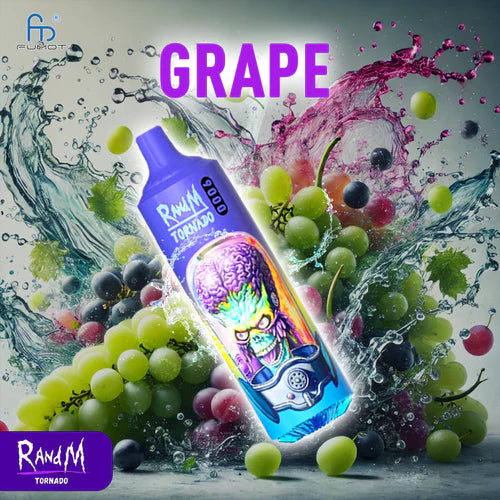 RandM Tornado Vape 9000 Grape 18 ml Contenu liquide