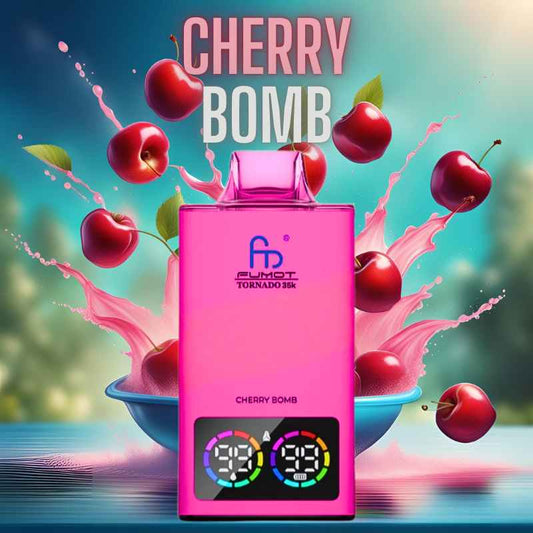 Cherry Bomb RandM Tornado 35K Vape