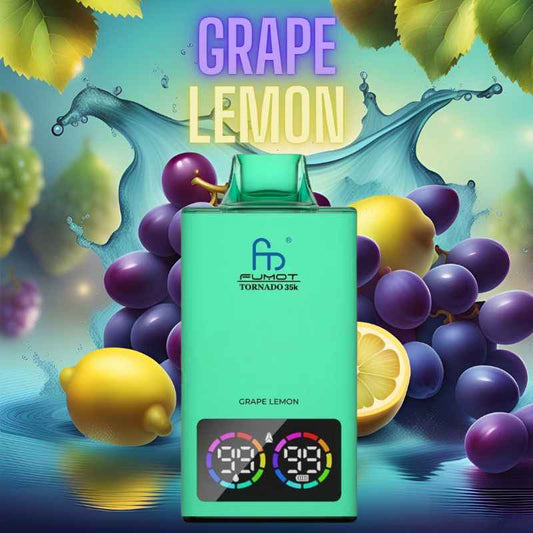 RandM Tornado 35000 Taff Grape Lemon