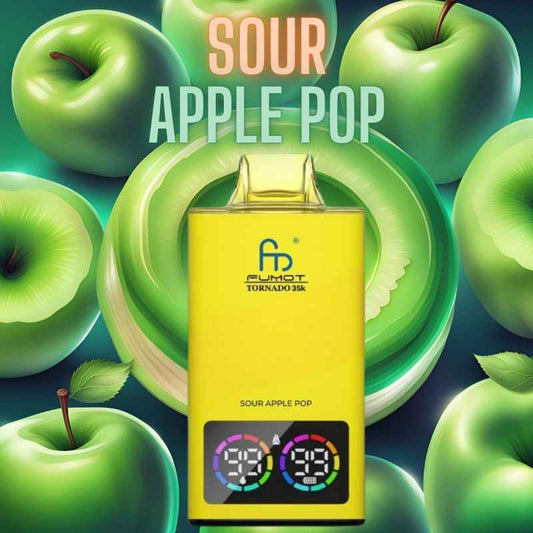 RandM Tornado Vape 35000 Sour Apple Pop