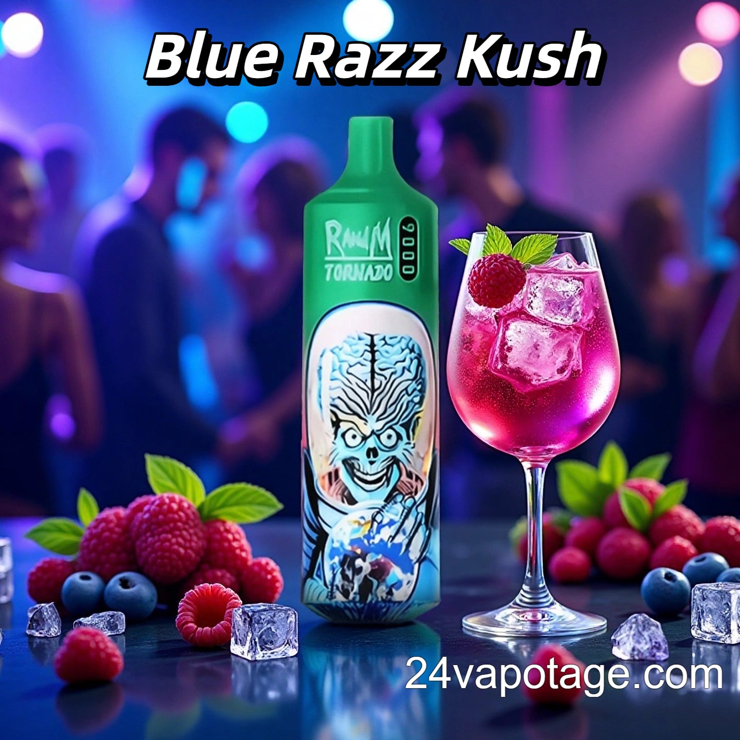 Randm Tornado 9000 Blue Razz Kush