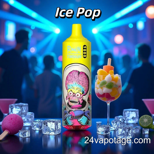 Ice Pop Puff 9000 RandM Tornado Vape