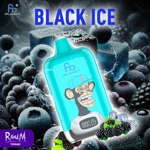 RandM 12000 Digital Box Vape – Black Ice