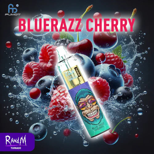 Blue Razz Cherry RandM Tornado 7000 Vape