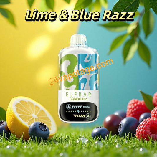 Lime & Blue Razz Puff Elfbar 30K Combo Pro Vape 