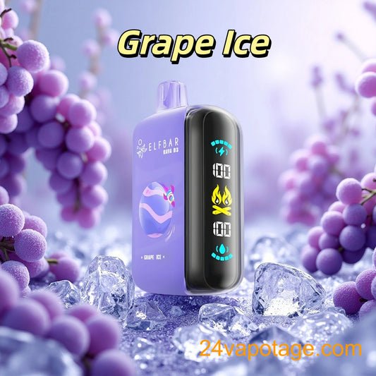 Grape Ice Puff Elf Bar 25000 Raya D3 