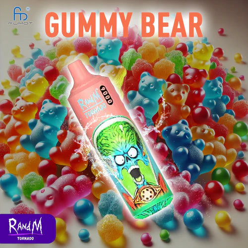 Tornado Puff 9000 Taff Gummy Bear RandM Vape